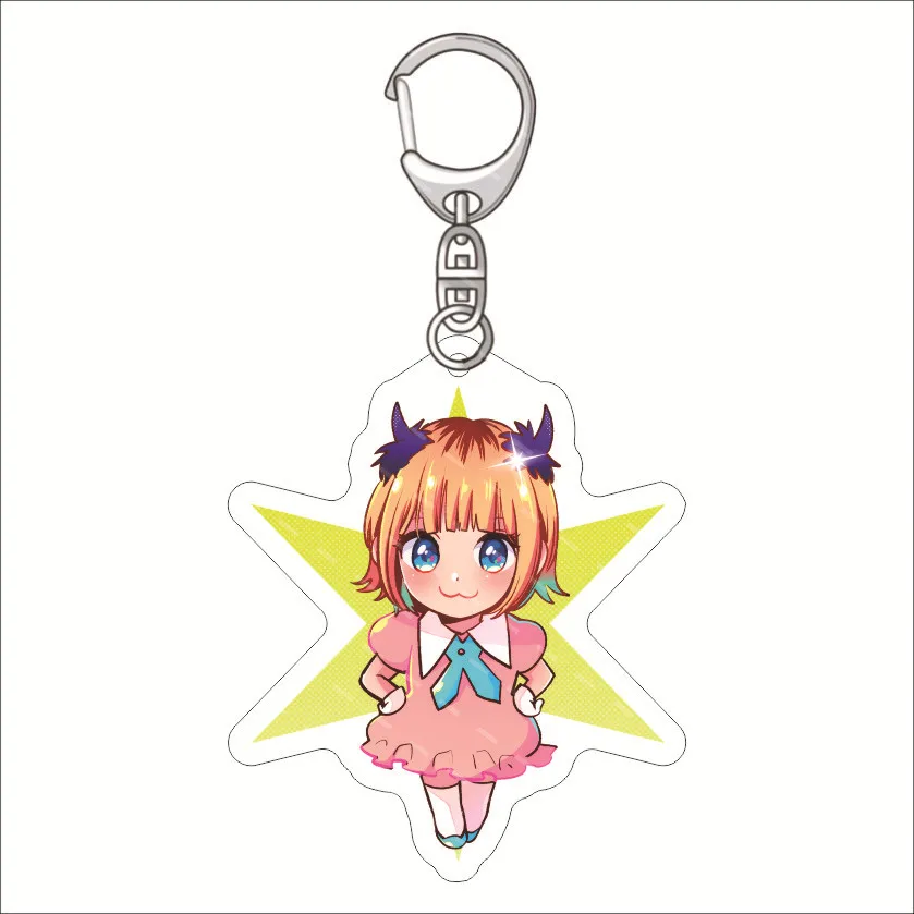 Cute Cartoon Anime OSHI NO KO Figures Hoshino Ai Hoshino Akuamarin Hoshino Rubii Cosplay Acrylic Keychains Fans Christmas Gifts