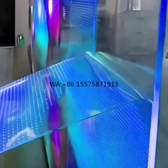 Customizable P10 Transparent Crystal Film Screen Easy Installation Video Wall P8 Screen Indoor Outdoor Full Color Thin Led Wall