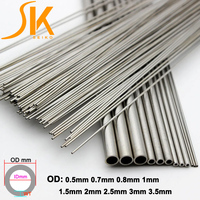2-8pcs stainless steel tube length 200/250/300/500mm 304 Stainless tube Capillary Tube 0.5mm 0.8mm 1mm 1.5mm 2mm 2.5mm 3mm 3.5mm