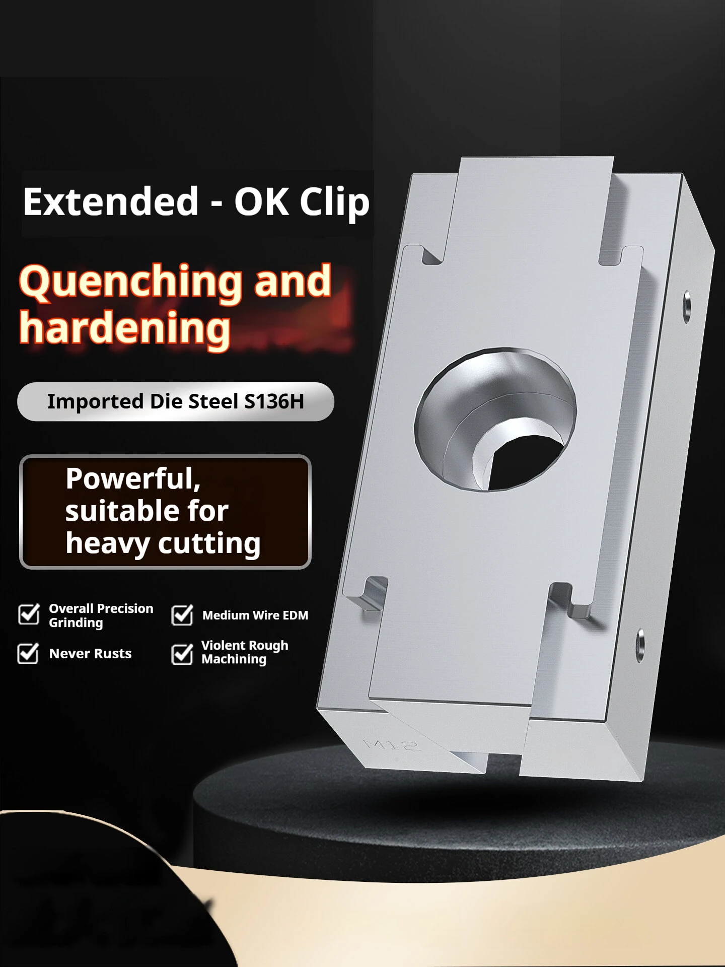 Adjustable Side Fixed Clamp Fixture Wedge Expansion Machine M6L M8L Tabletop for Sculpture Carving Tool Model Figures