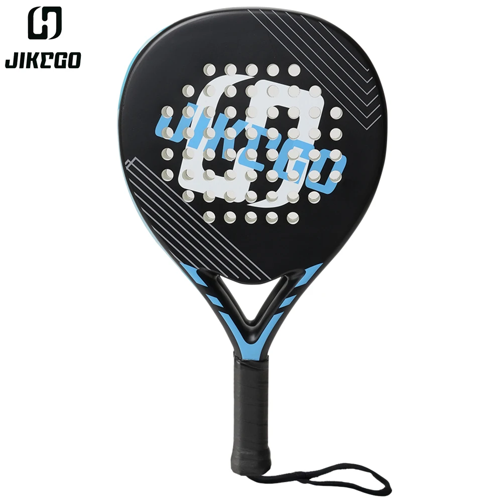 

JIKEGO Padel Racket 3K Carbon Fiber 2024 Professional Tennis Paddle EVA Momory Core Lightweight Men Women Teardrop Matte Surface