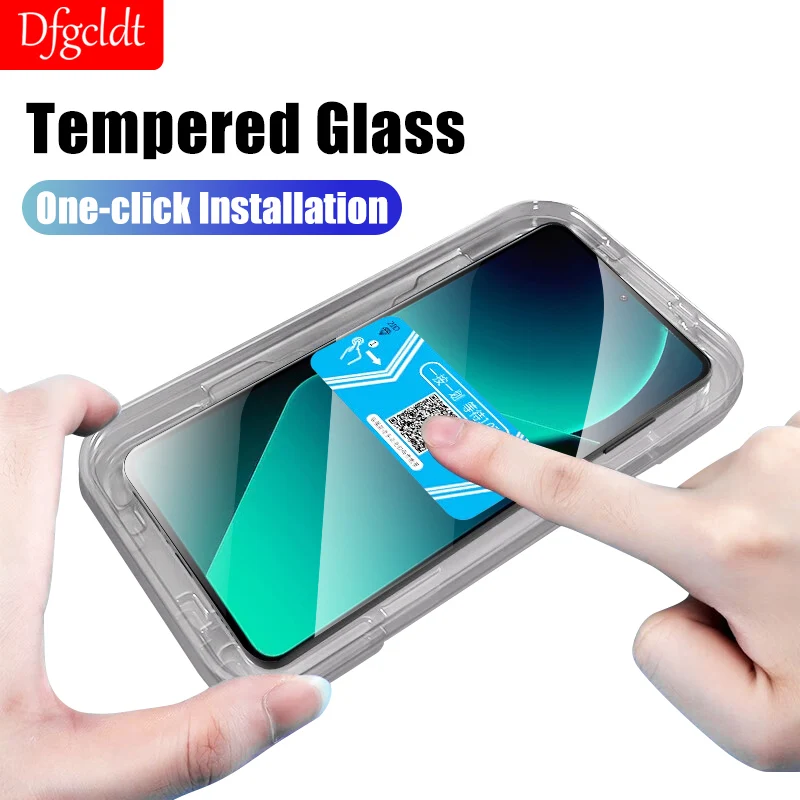 

One-click Installation Tempered Glass For Xiaomi 13T 12T 11T 10T Screen Protectors For Xiaomi Poco X3 NFC X4 GT X5 X6 Pro Glass