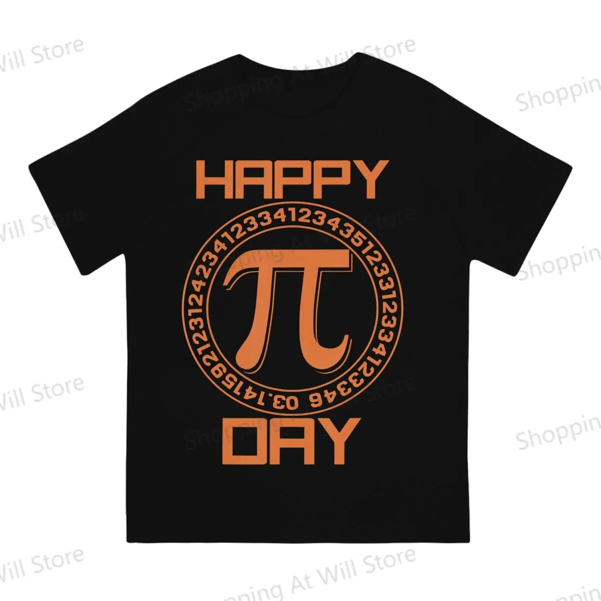 Summer men's and women's casual T-shirts Happy Pi Day - Math TeachersPi Symbol Round neck short sleeved T-shirt Street Clothing