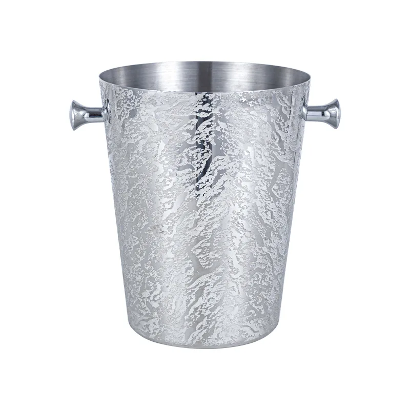 Internet celebrities 304 stainless steel ice bucket high-end red wine ice bucket Christmas gift retro champagne ice bucket