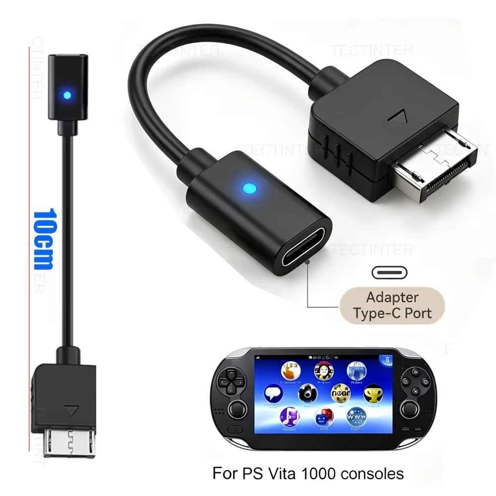 For PS Vita 1000 Charging Adapter Type C Cable USB C (Female) Converter Power Supply Cord for PSV1000 Game Console Accessories