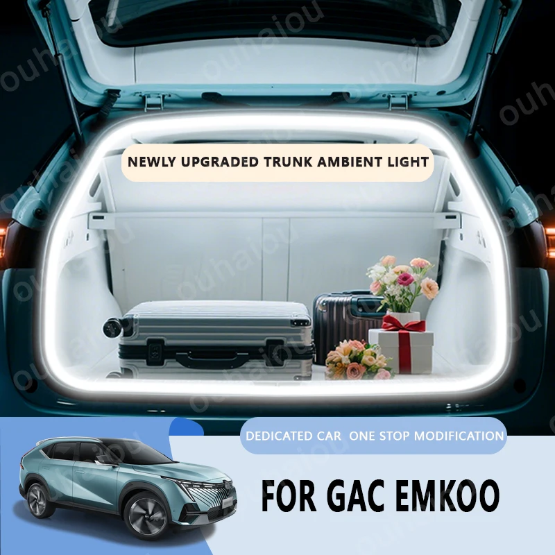 

For GAC Emkoo trunk light modification light Atmosphere lights White warm white Rear Trunk LED Light Bar