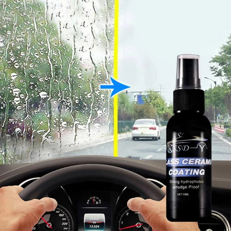 Glass Hydrophobic Coating Anti Rain Window Coating Water Repellent Waterproof Windshield Ceramic Rearview Mirror Nano Spray