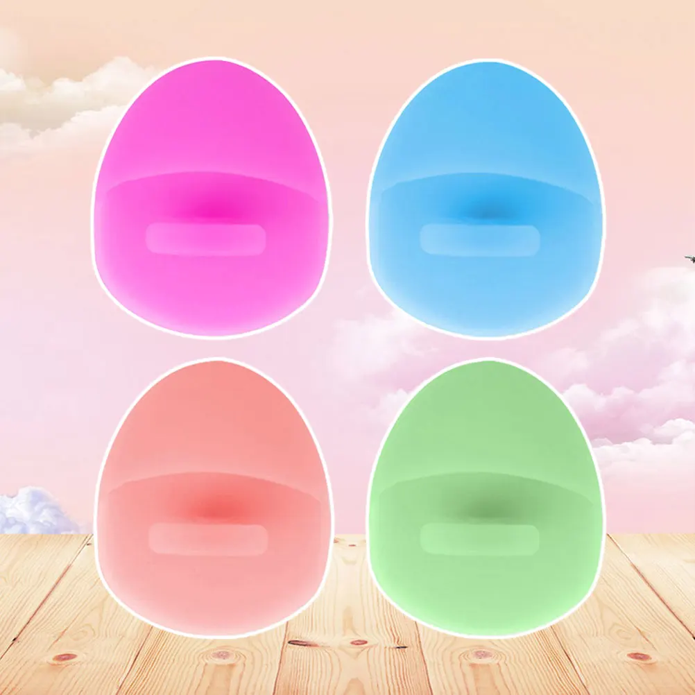 2 ชิ้นแปรงทําความสะอาดผิวหน้าซิลิโคนทําความสะอาดลึกมือถือเครื่องมือนวดแบบพกพา Face Washer Skin Care Gadgets