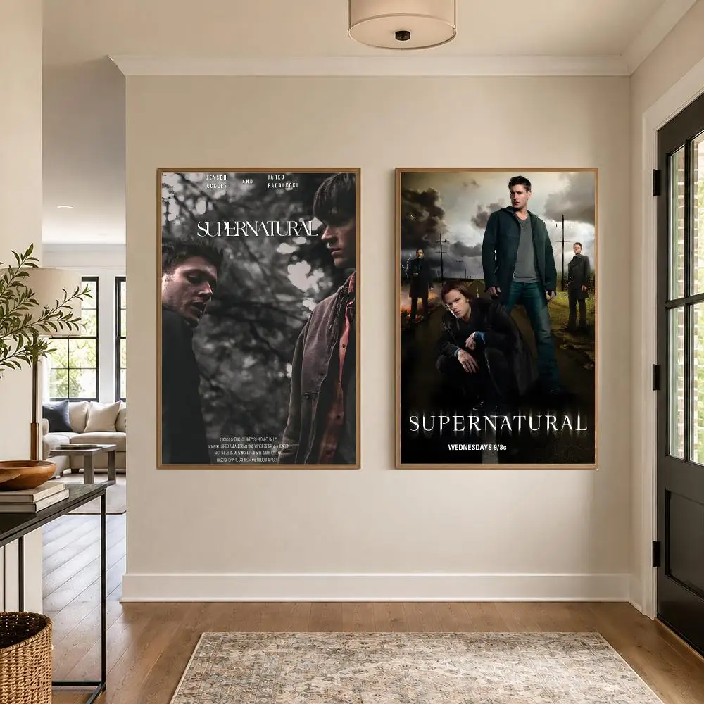 TV Series S-Supernatural Poster Graphic Wall Art Poster HD Waterproof PP Paper Print for Bedroom Living Room Office Decor Gift
