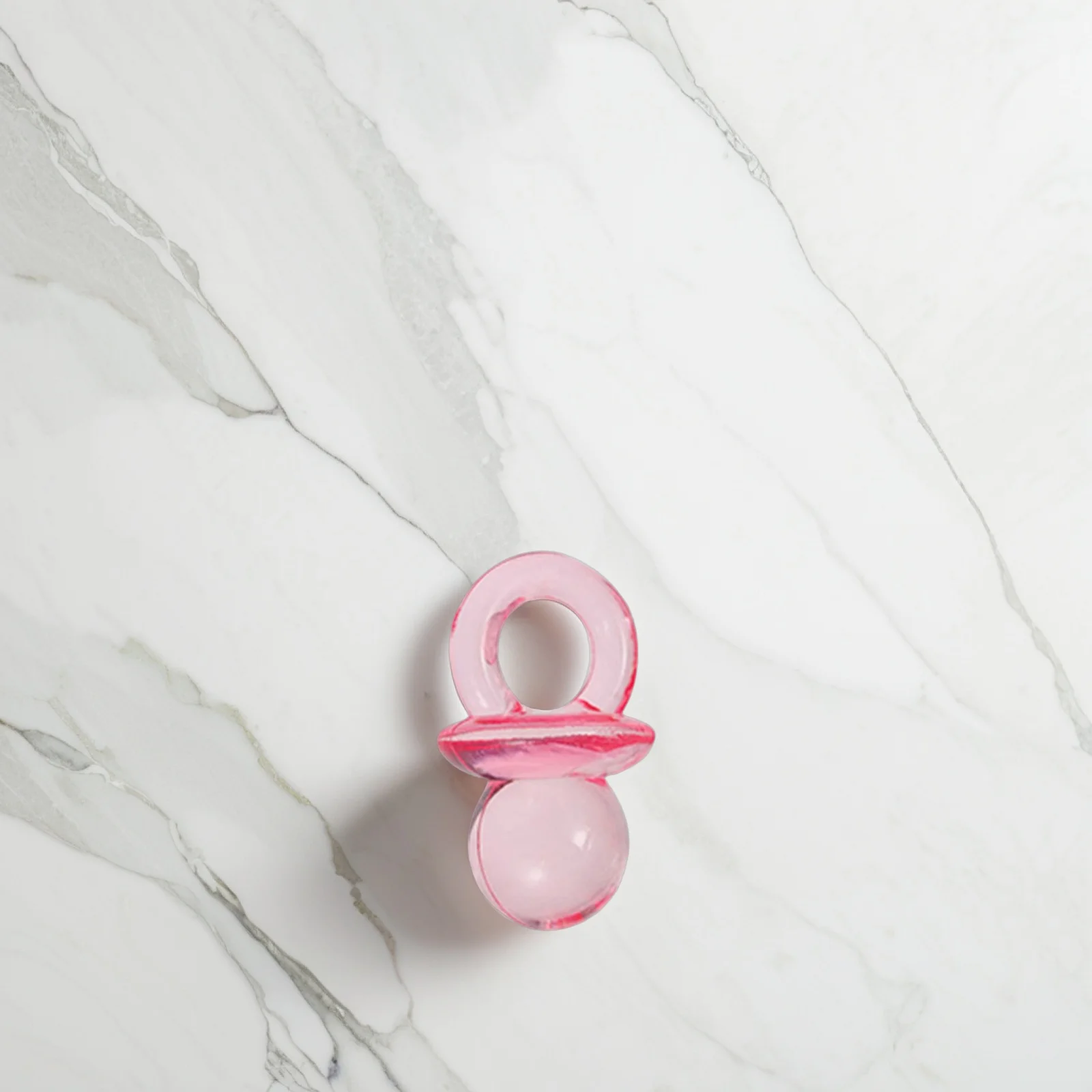 

200pcs Mini Pacifiers Acrylic Transparent Baby Shower Favors Gifts Baptism Full Moon Table Scatter Decorations