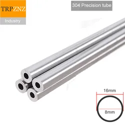 OD16x4mm , 304 stainless steel tube precision pipe , Outer diameter 16mm , wall thick 4mm , inner diameter 8mm ,tolerance 0.05mm