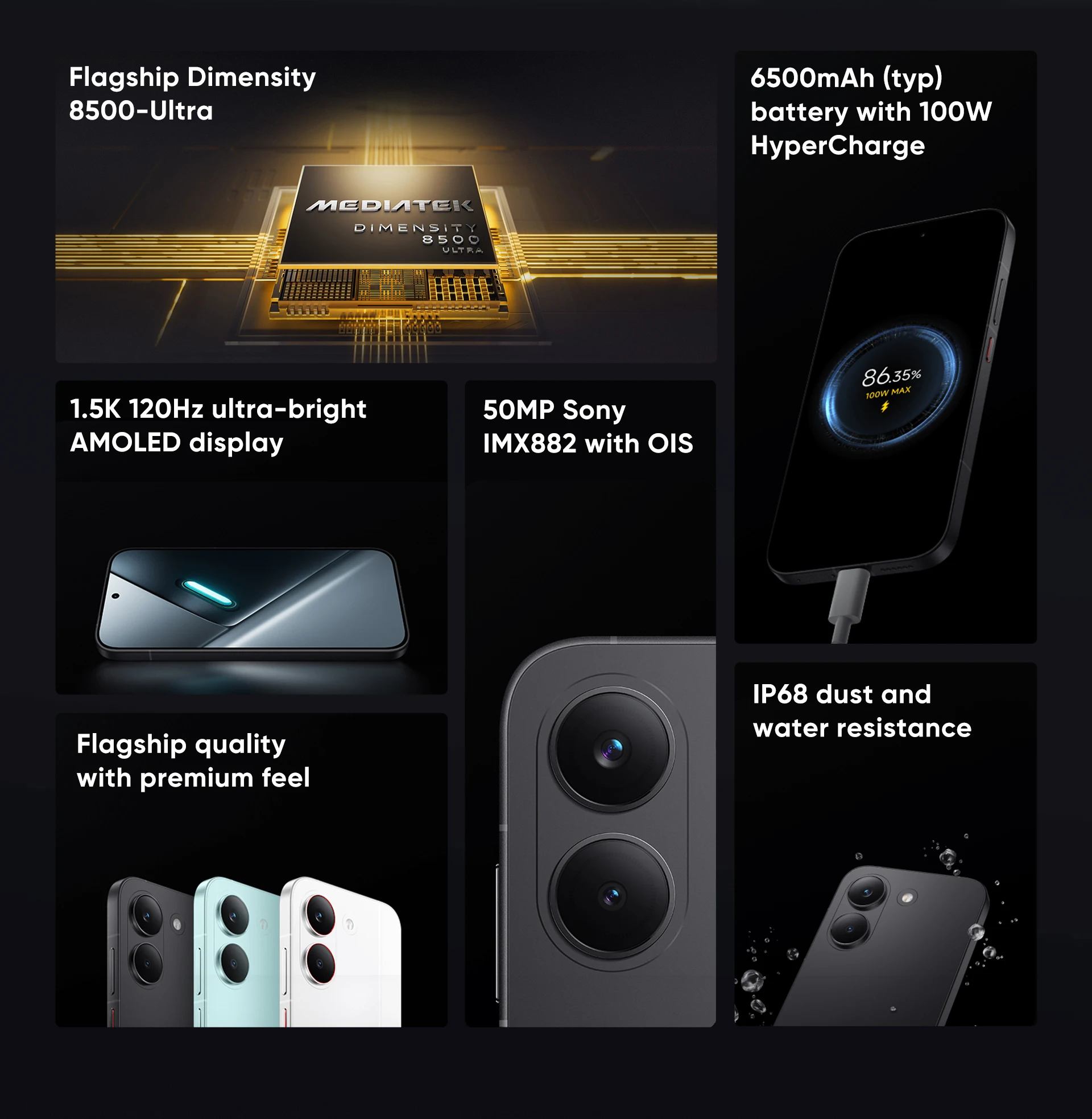 Newest Arrivals POCO X8 Pro Global Version 5G Smartphone Dimensity 8500-Ultra 6.59" AMOLED Display 50MP 6500mAh 100W HyperCharge