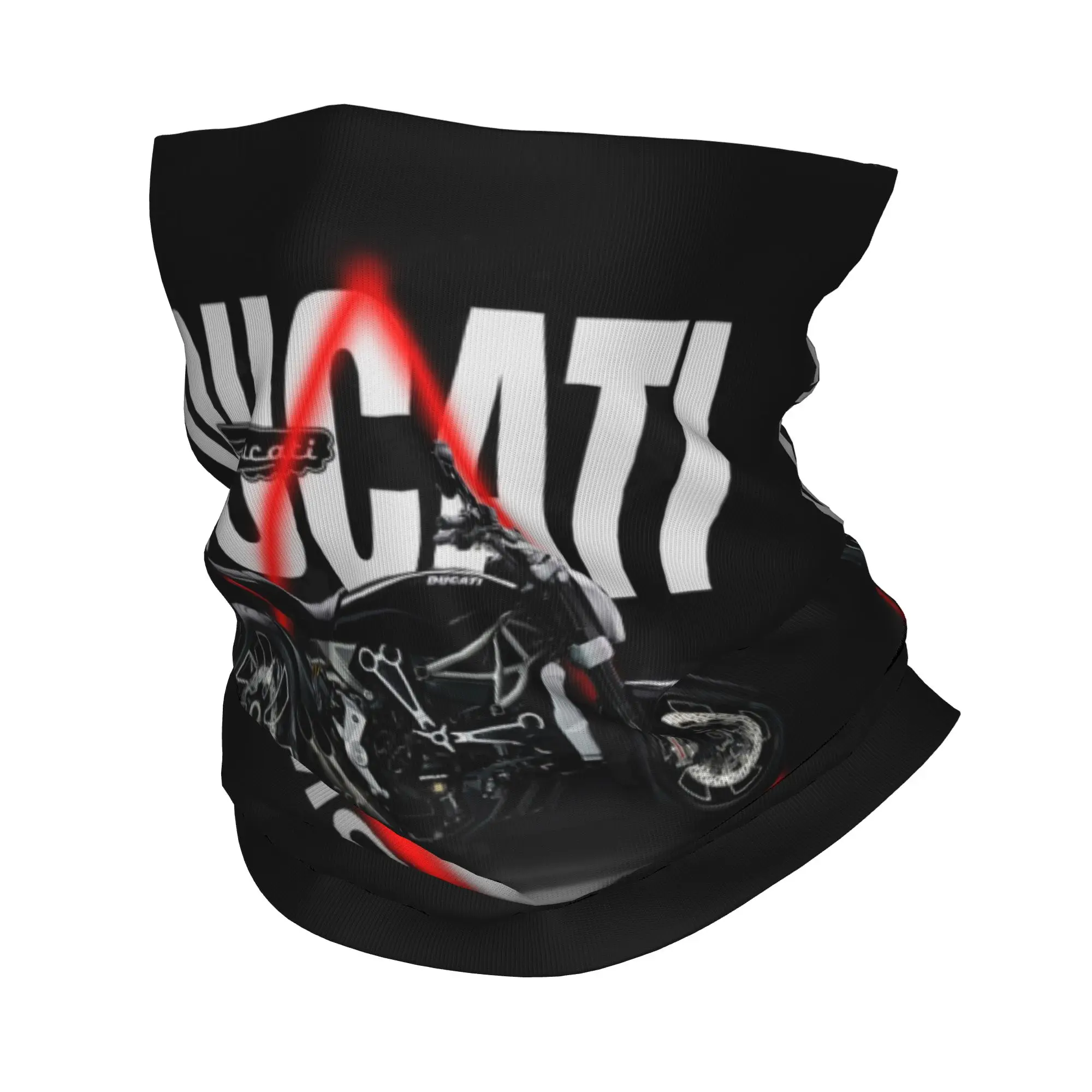 Custom World Motorcycle Ducatis  Bandana Neck Gaiter for Hiking Camping Women Men Wrap Scarf  Headband Warmer