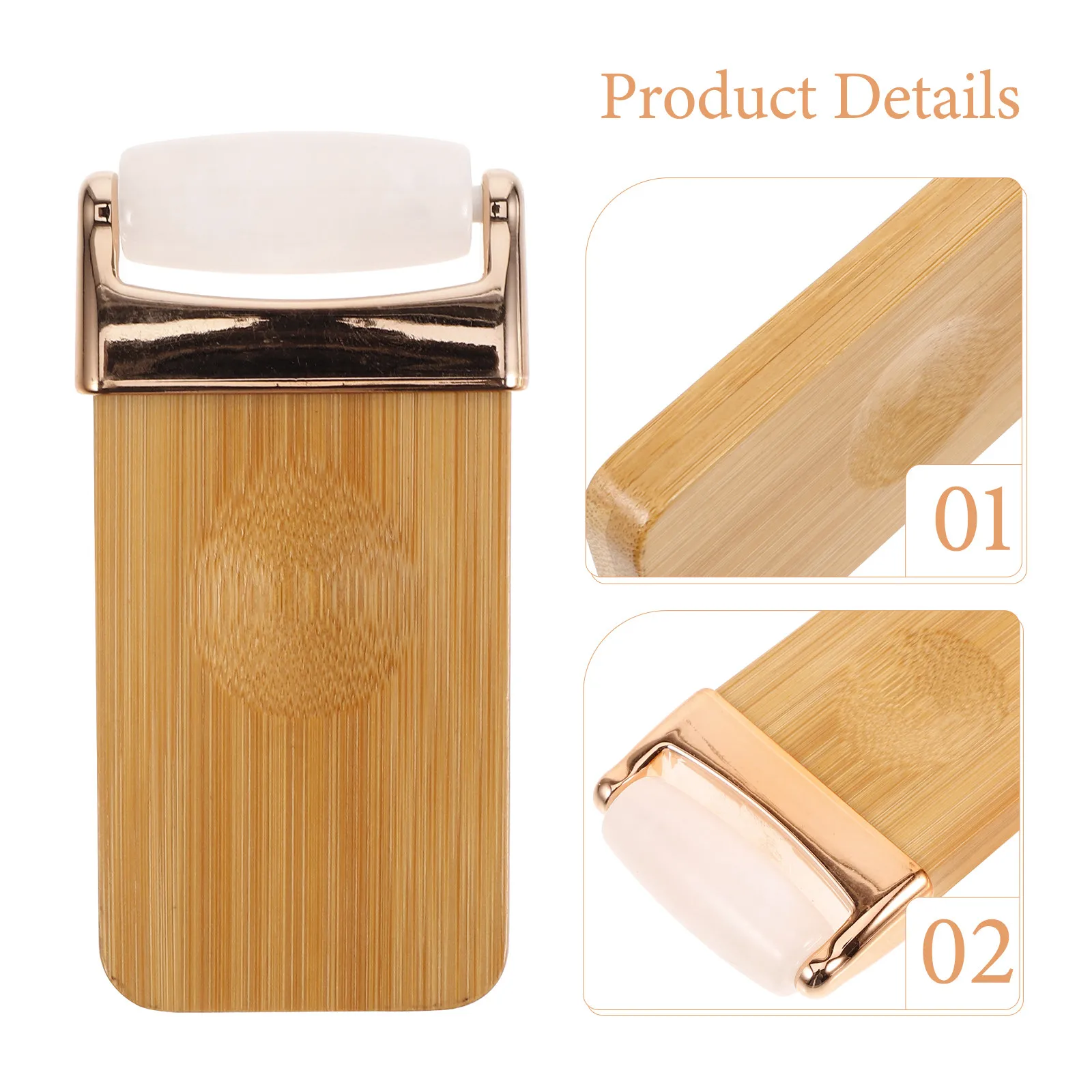 Wood Facial Roller Massager Portable Compact Face Massage Tool Skin Care Roller for Relaxation Universal Design view 2