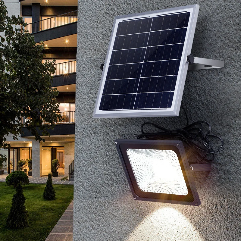 new-solar-flood-light-ip65-outdoor-garden-100w-rural-home-wall-led-remote-control-floodlight
