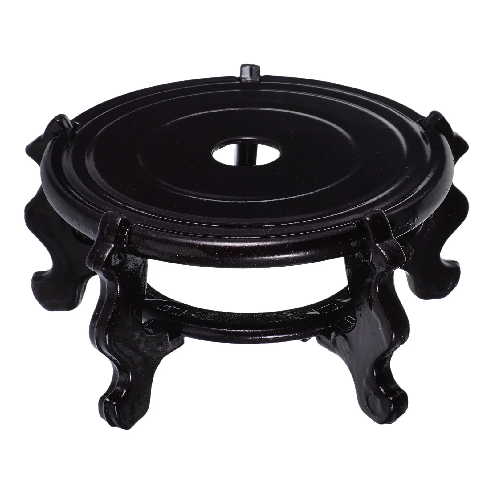 

Resin Flowerpot Stand Base Small Vase Holder Desktop Plant Riser for Indoor Outdoor Bonsai Display Stable Durable Storage