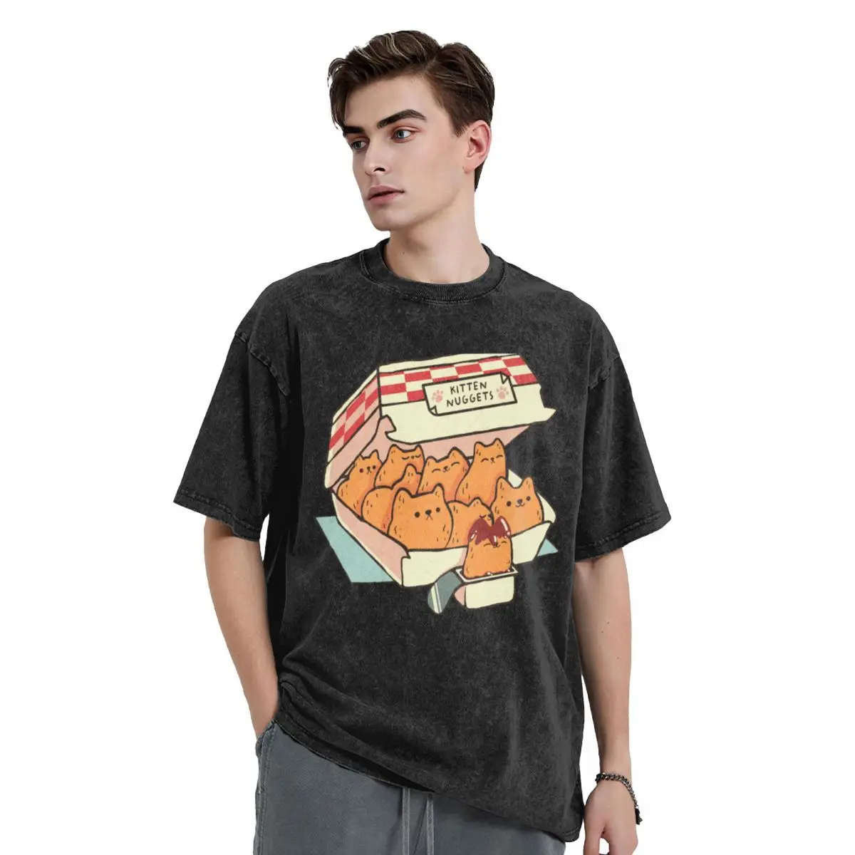 

Kitten Nuggets Fast Food Cat by Tobe Fonseca T-Shirt shirts graphic customs mens t shirts pack