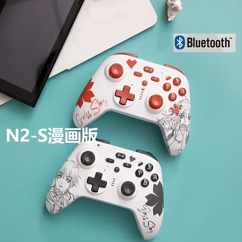 N2 2.4G Wireless Gamepads Controller with PC Game for Nintendo Switch/NB/PC/Android/IOS Compatible with Wireless Receiver