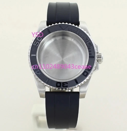 

Watch High End Accessories 28.5mm Watch Case - Steel, Black Ceramic, Rubber Strap, NH35/NH36