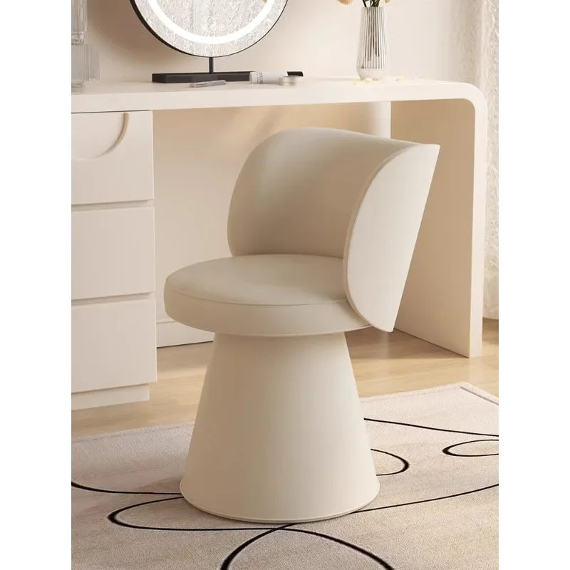 

Dressing stool light luxury premium cream style master bedroom small apartment makeup stool backrest nail salon Internet celebri