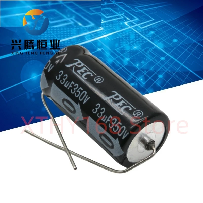 5pcs-350v-33uf-33uf-350v-capacitor-eletrolitico-de-Audio-horizontal-axial-16x30