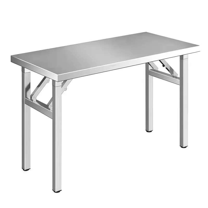 Stainless steel folding table portable workbench barbecue table canteen restaurant