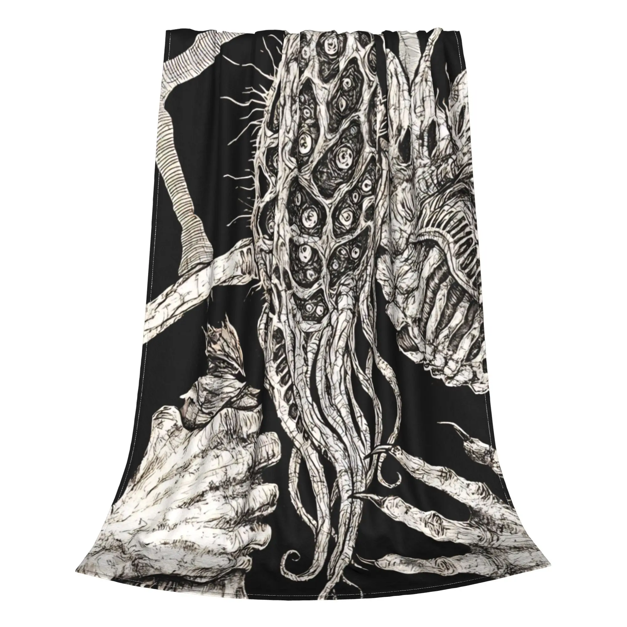 1PC Vintage Gothic Hunter Bloodborne Home Room Decorations Winter Blankets For Adults Bedding Home Interior Sofa Knee