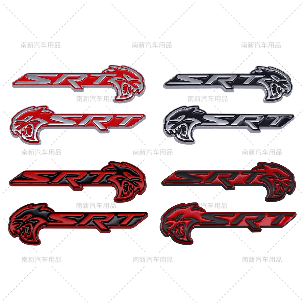 Car Front Grille Emblem Rear Trunk Decal Badge Stickers for Srt Charger Srt8 Srt4 Dart Durango Caliber Challenger Accessories