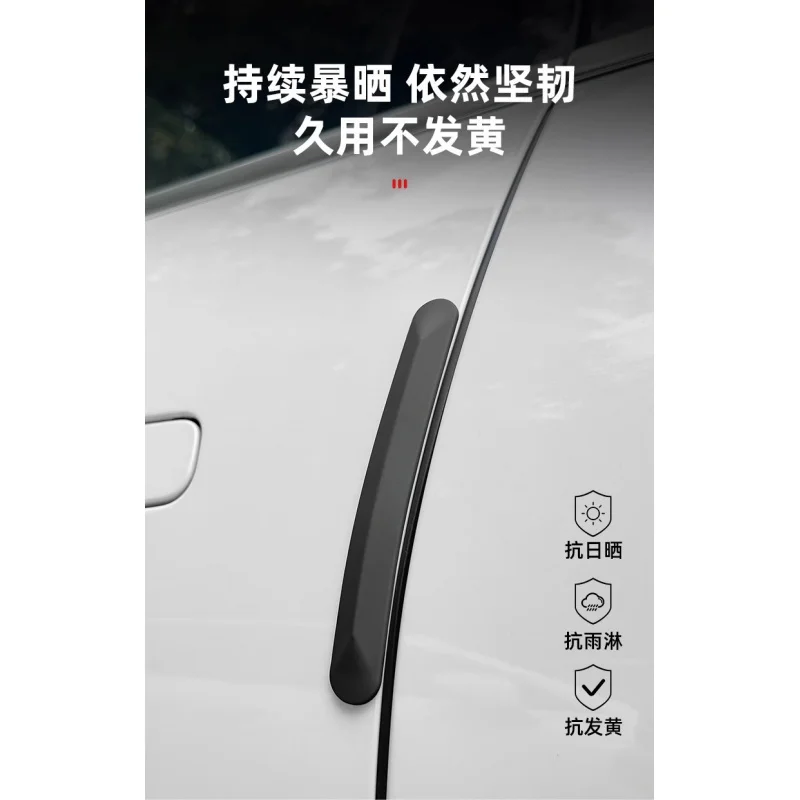 Car Door Anti-collision Strip Silicone Rearview Mirror Protector Anti Scratch Shock Absorbing Static Elimination Auto