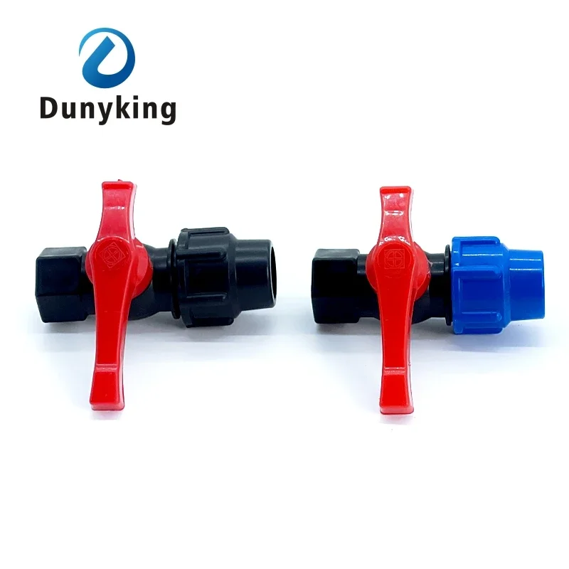 Tap Water Irrigation 20/25/32/40/50mm Female Thread Plastic Water Pipe Quick Valve Connector PE Tube Ball Valves Accessories