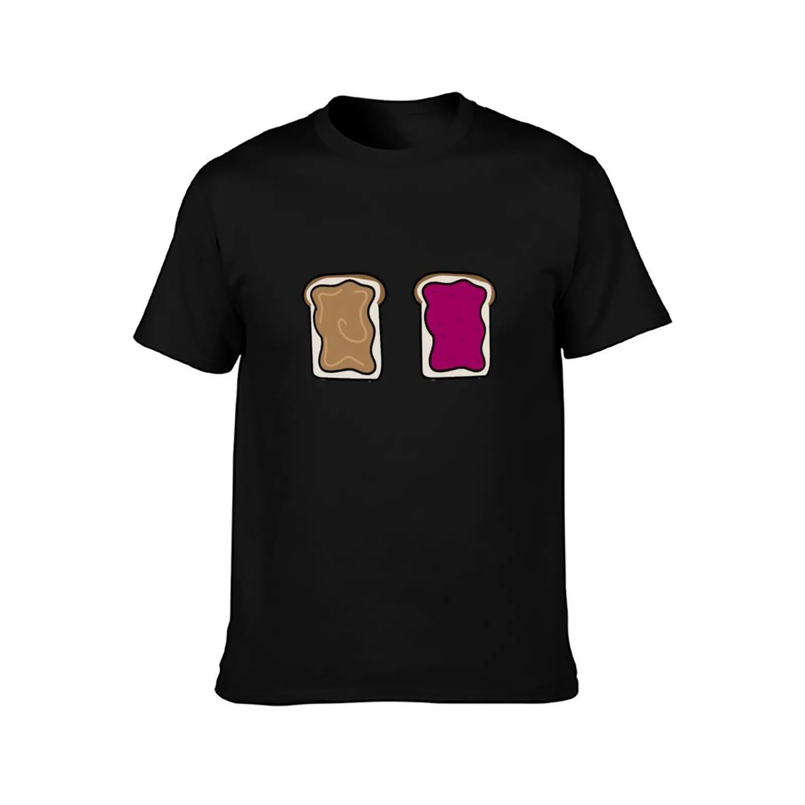 funny toast and butter cartoon,PB&J,toast and butter cartoon,pb and j,pbj,pb,toast,breakfast,cute T-Shirt, Vintage Graphic Print