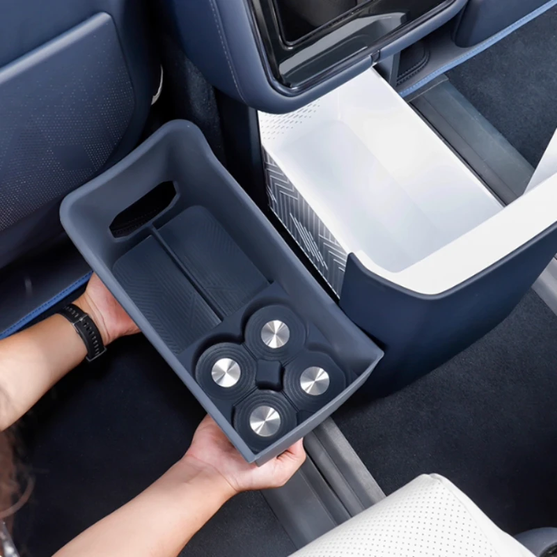 

For Zeekr 9X 2025 2026 Full Coverage Refrigerator Silicone Mat Cup Holder Non-Slip Drink Coaster Interior Accessories