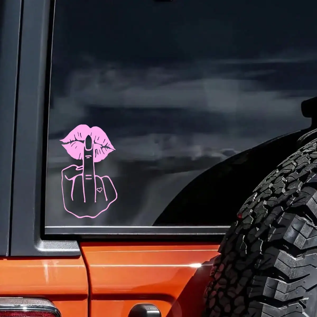 Lustiger Lippenmuster-Autoaufkleber, wasserdichter Vinyl-Aufkleber, stilvolle Dekoration für Autofenster und Stoßstange, coole Auto-Accessoires