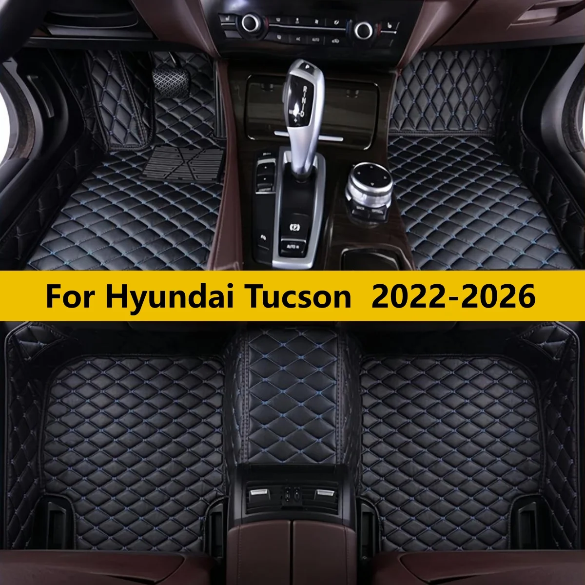 

Автомобильные коврики на заказ для Hyundai Tucson 2022-2026: полный комплект из кожи, ковровые покрытия, коврики для ног