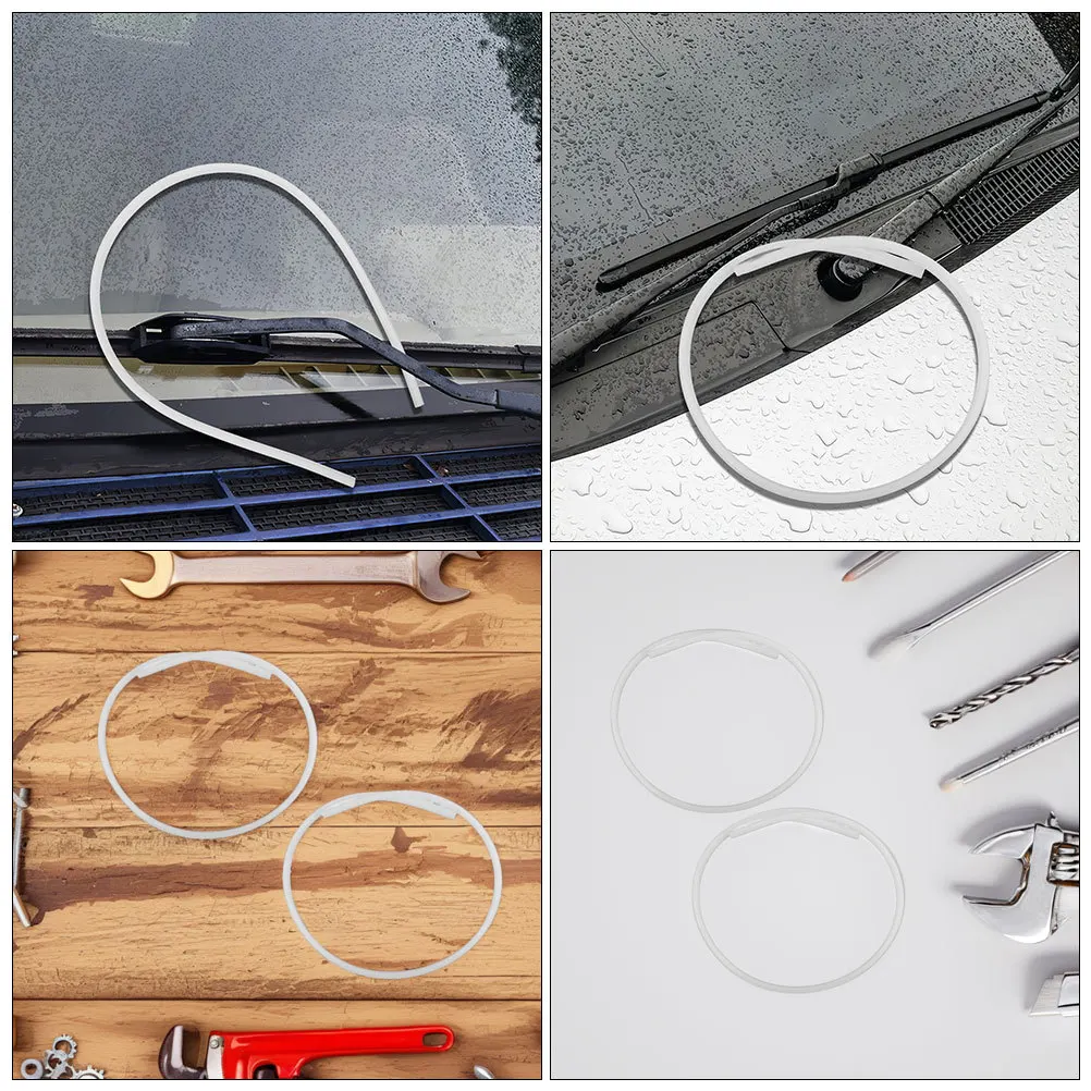 

5pcs Rain Brush Rubber Strips Silicone Frameless Wiper Refill Replacement For Automotive Windshield Universal Diy Car Window