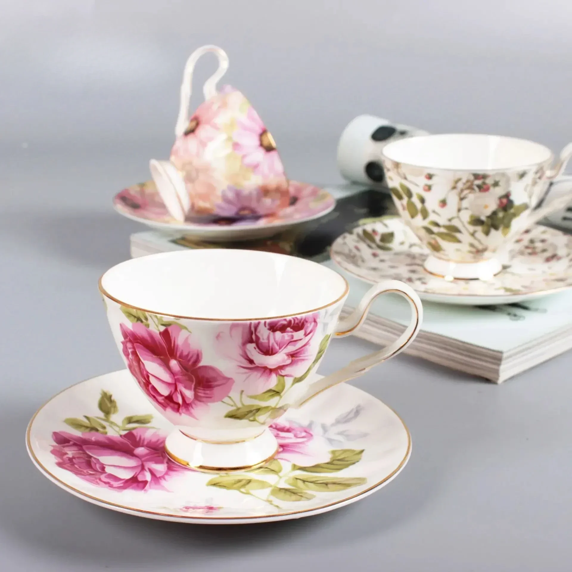 

European Coffee Cup Saucer Phnom Penh Bone China Ceramic Cup European Afternoon Tea Black Tea Cups