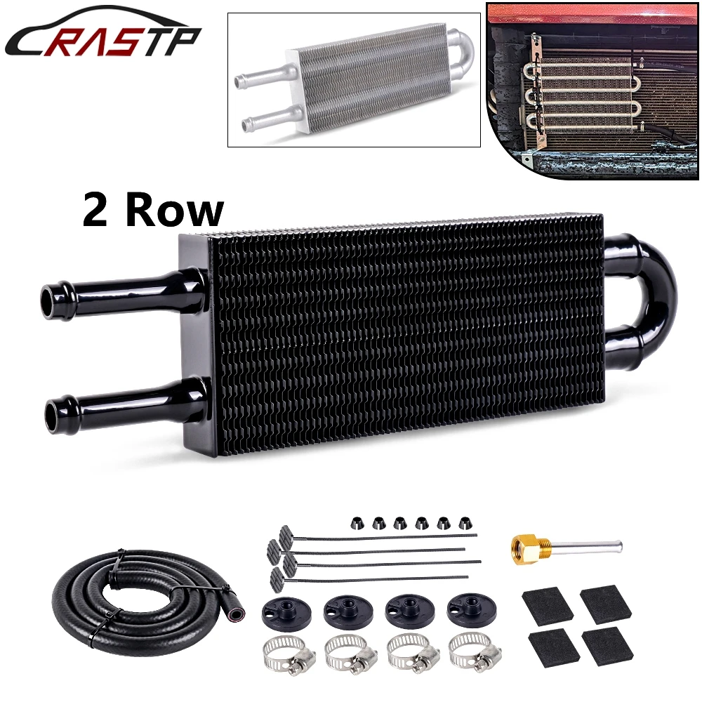 RASTP-2 Row Zestaw chłodnicy oleju Aluminiowa chłodnica samochodowa Płyta skrzyni biegów i żebro Chłodnica oleju Automatyczny ręczny konwerter chłodnicy RS-OSA020