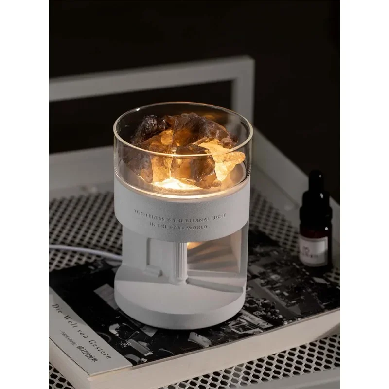 Fireless aromatherapy light essential oil, crystal diffuser stone household night light