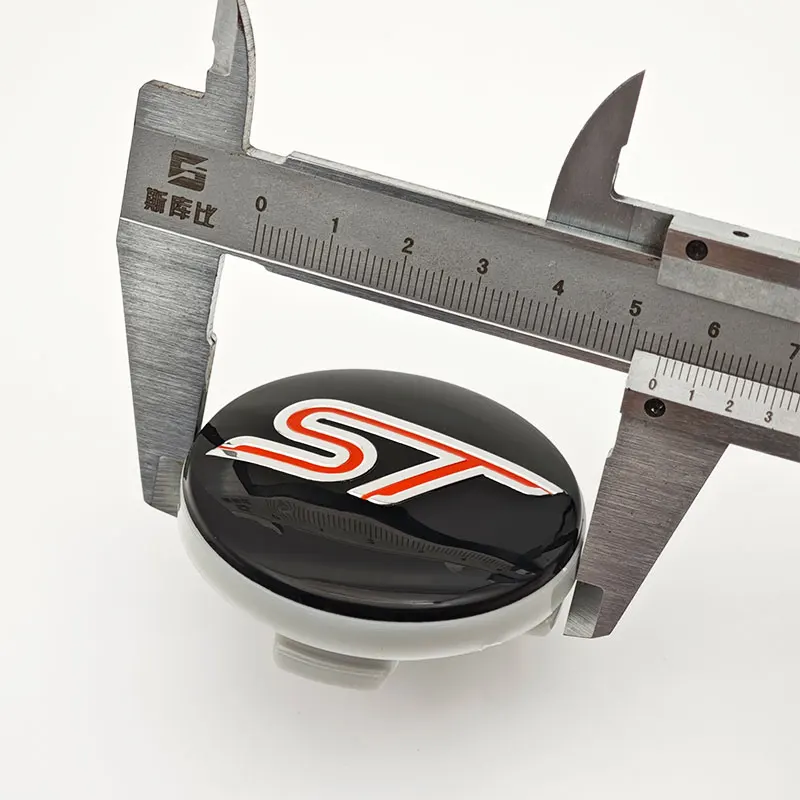 4 قطعة/المجموعة 54 مللي متر ST شعار سيارة عجلة مركز محور قبعات حافة غطاء شارة شعار لفورد MK2 MK3 MK1 اكسسوارات