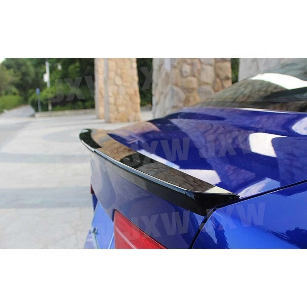 JCHEY ألياف الكربون الخلفية الشفاه المفسد ل جاكوار XE سيدان 4-Door 2015-2018 الخلفي الجذع أجنحة السيارة ABS لمعان أسود