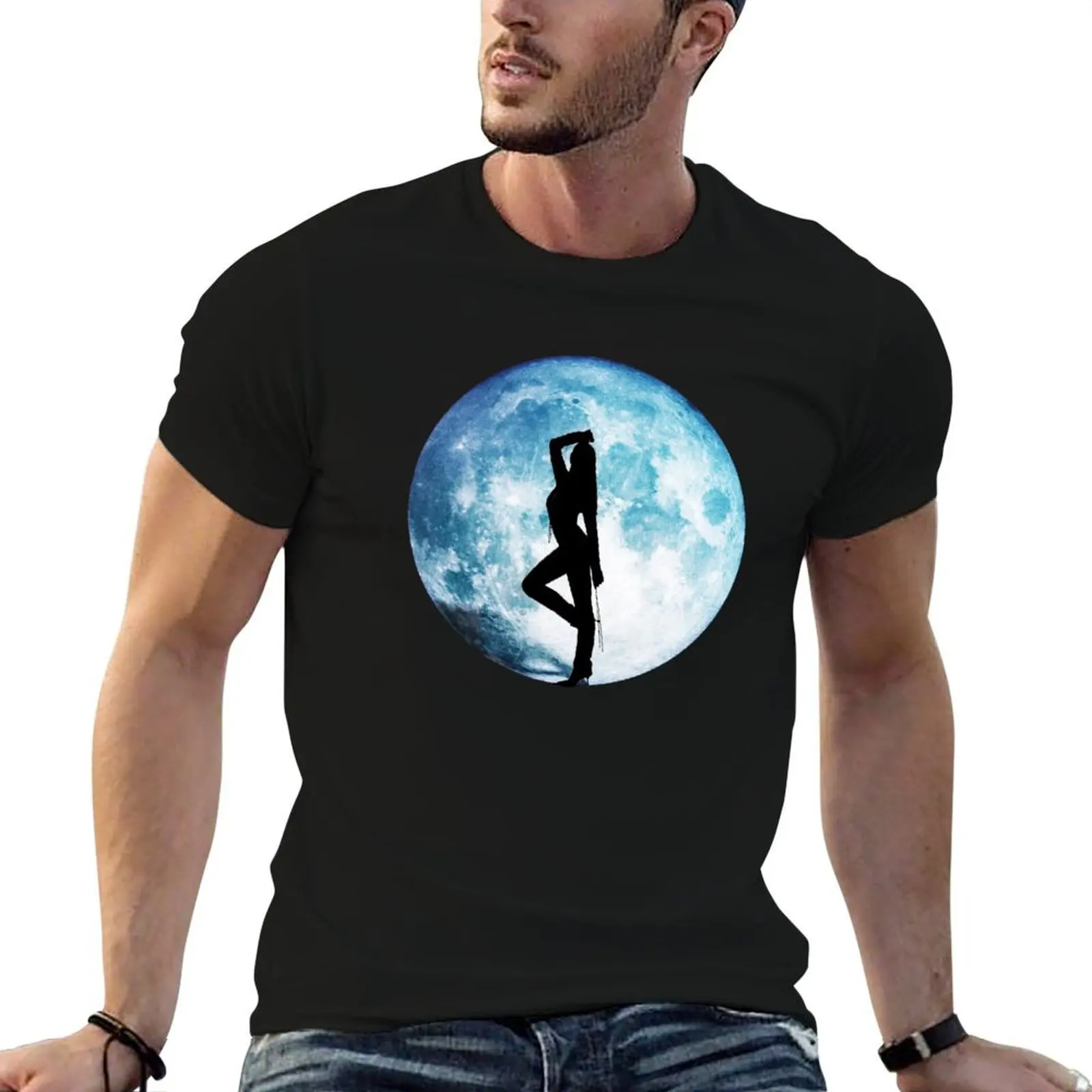Blue Moon, Dua! T-Shirt t shirts for man slim fit cotton t shirts high quality anime t shirts oversize T-shirt
