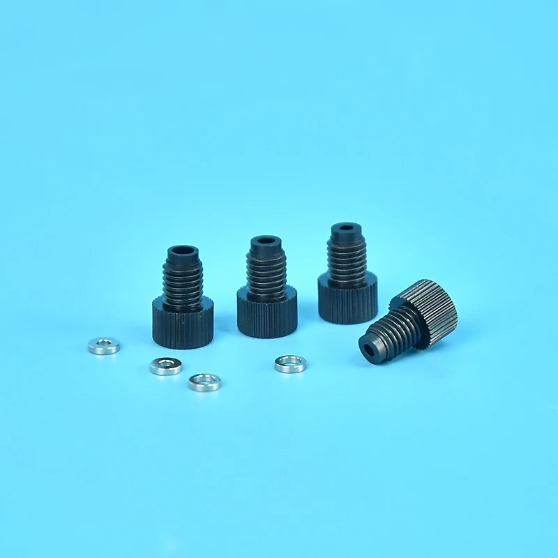 Peristaltic Pump Tubing Fittings Rigid Tubing Fitting PPS  Flanged Fitting-two-piece Set Connect Rigid Tube