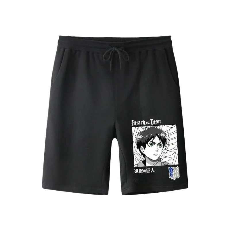 

Мужские летние повседневные спортивные шорты в стиле аниме, пляжные брюки с принтом, баскетбольные брюки для фитнеса, бега, тренировочные, универсальные, классические