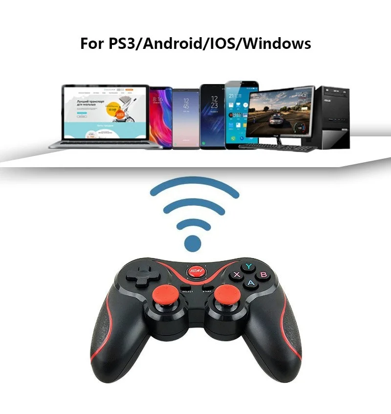 T3 USB 2.4G لاسلكي BT عصا التحكم لعبة تحكم للهاتف المحمول أندرويد/IOS/ PS3/ PC/التبديل تحكم غمبد التوصيل والتشغيل