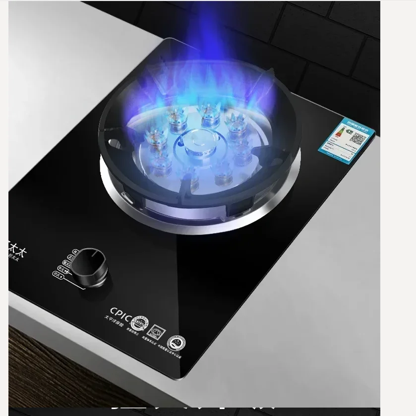 

Газовая плита 7,2 кВт, одна плита, сжиженная нефтяная настольная встроенная одинарная натуральная плита, бытовая жестокий огонь CC