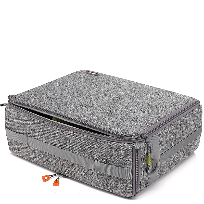 Professionelle, stoßfeste, gepolsterte Kamera-Innentasche mit großer Kapazität, doppelte Öffnung, DSLR, dicke Tragetasche für 20-Zoll-Trolley – Detail 5