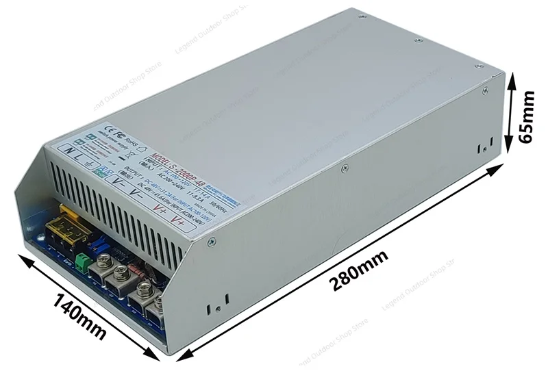 2000W Active  Adjustable Power Supply 48V 2000W Switching RSP-2000-48v