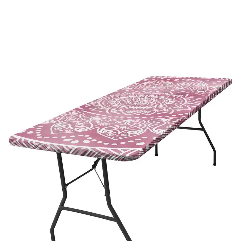 Picnic Table Waterproof Protection Portable Elastic Table Cover For Table Protection Patio Table Covers Waterproof Camping