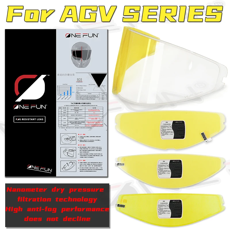 K1 Anti Fog Compatible with AGV K1K1S K3SV K5/5S GT3-1 GT3-2 Pista Corsa Visor Helmet Pin Anti Fog Lock Accessories Lens Film