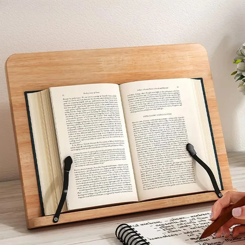 Sturdy Adjustable Book Holder/Tablet Stand Foldable Home Study Room Desk Organizer Bookends Slate for Drawing Reading